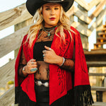 Classy Cowgirl Cape - Red