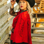 Classy Cowgirl Cape - Red