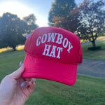 “Cowboy Hat” trucker- multiple colors
