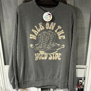 Walk on the Wild side corded Sweater